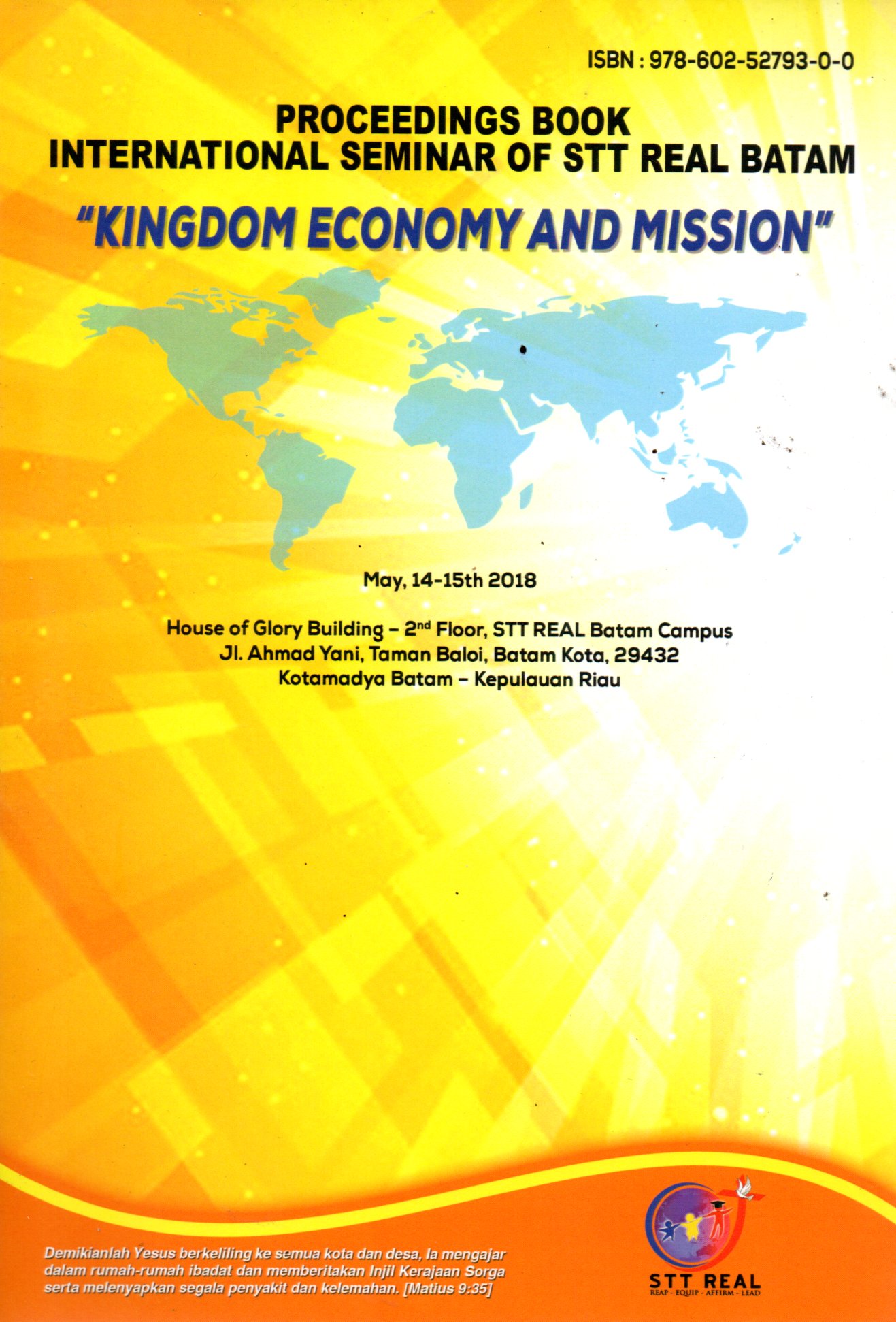 Sampul Prosiding Seminar Nasional STT Real Batam :  Keluarga yang Misioner
