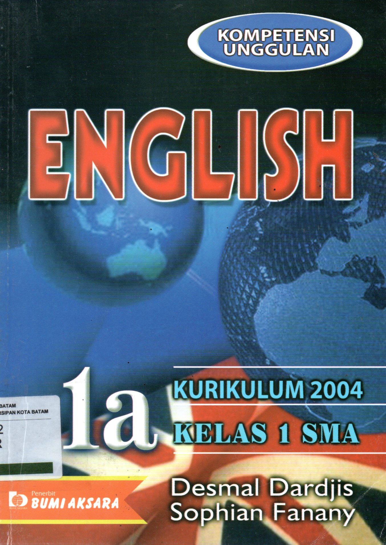 Sampul English :  untuk SMA Kelas 1