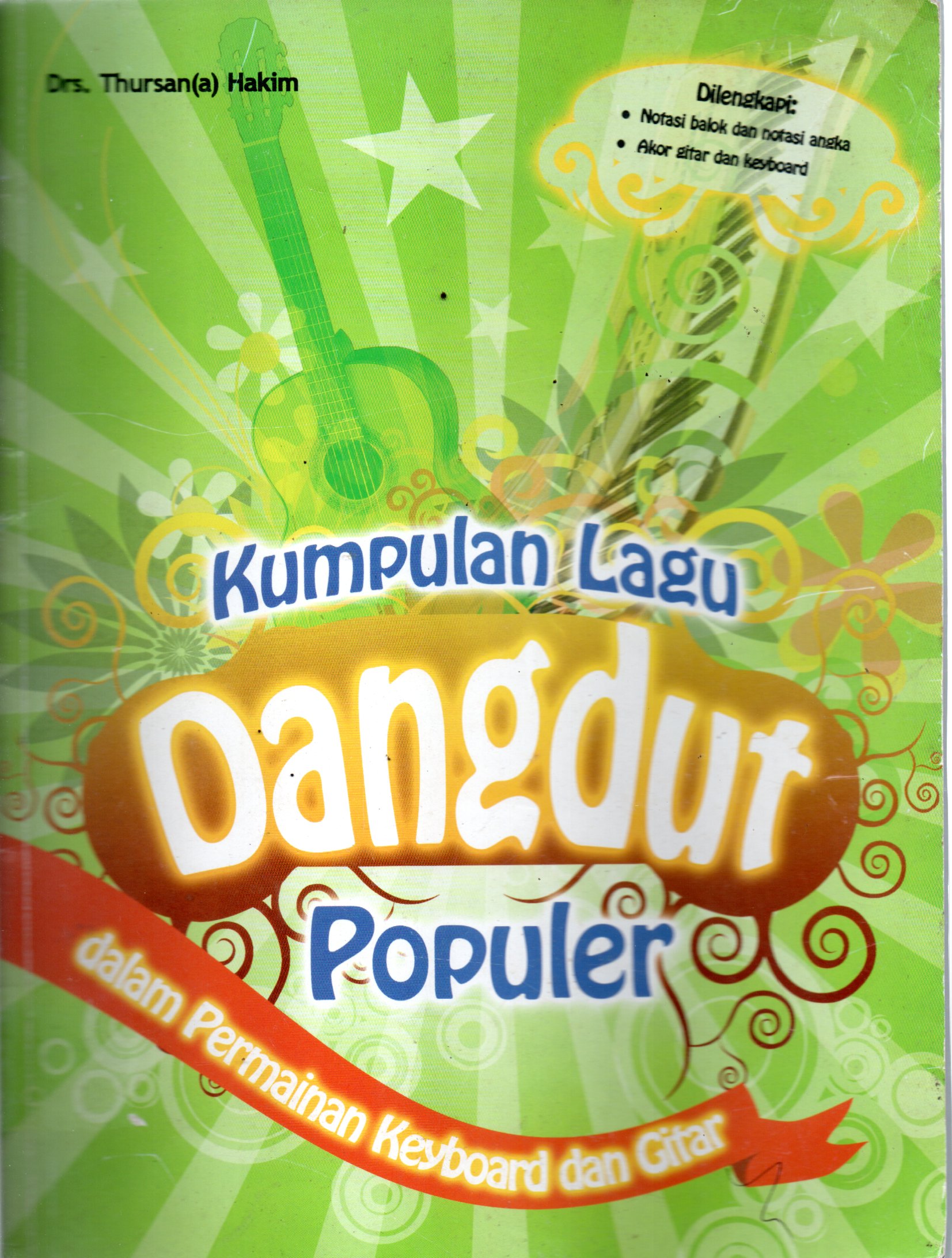 Sampul Kumpulan Lagu Dangdut Populer :  dalam Permainan Keyboard dan Gitar / Penyunting : Ade Saeful
