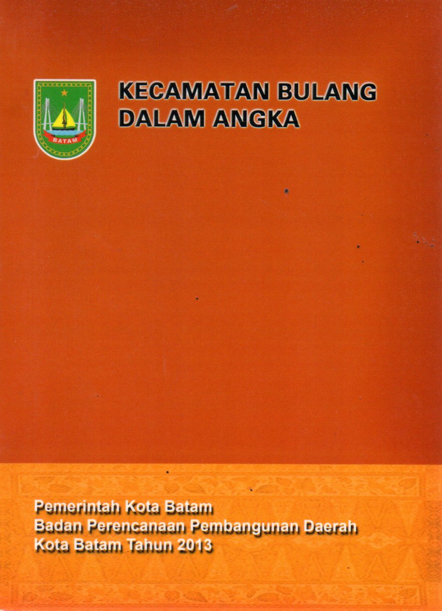 Sampul Kecamatan Bulang dalam Angka :  Tahun 2013