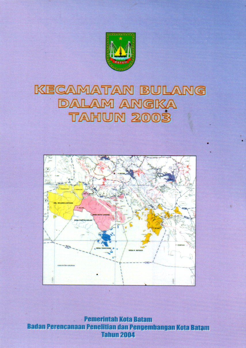 Sampul Kecamatan Bulang dalam Angka :  Tahun 2003