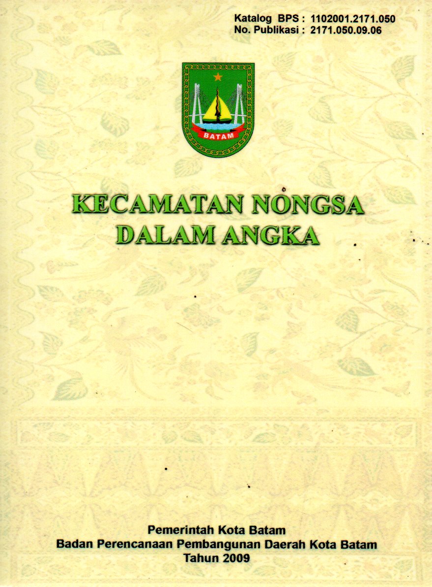 Sampul Kecamatan Nongsa dalam Angka :  Tahun 2009