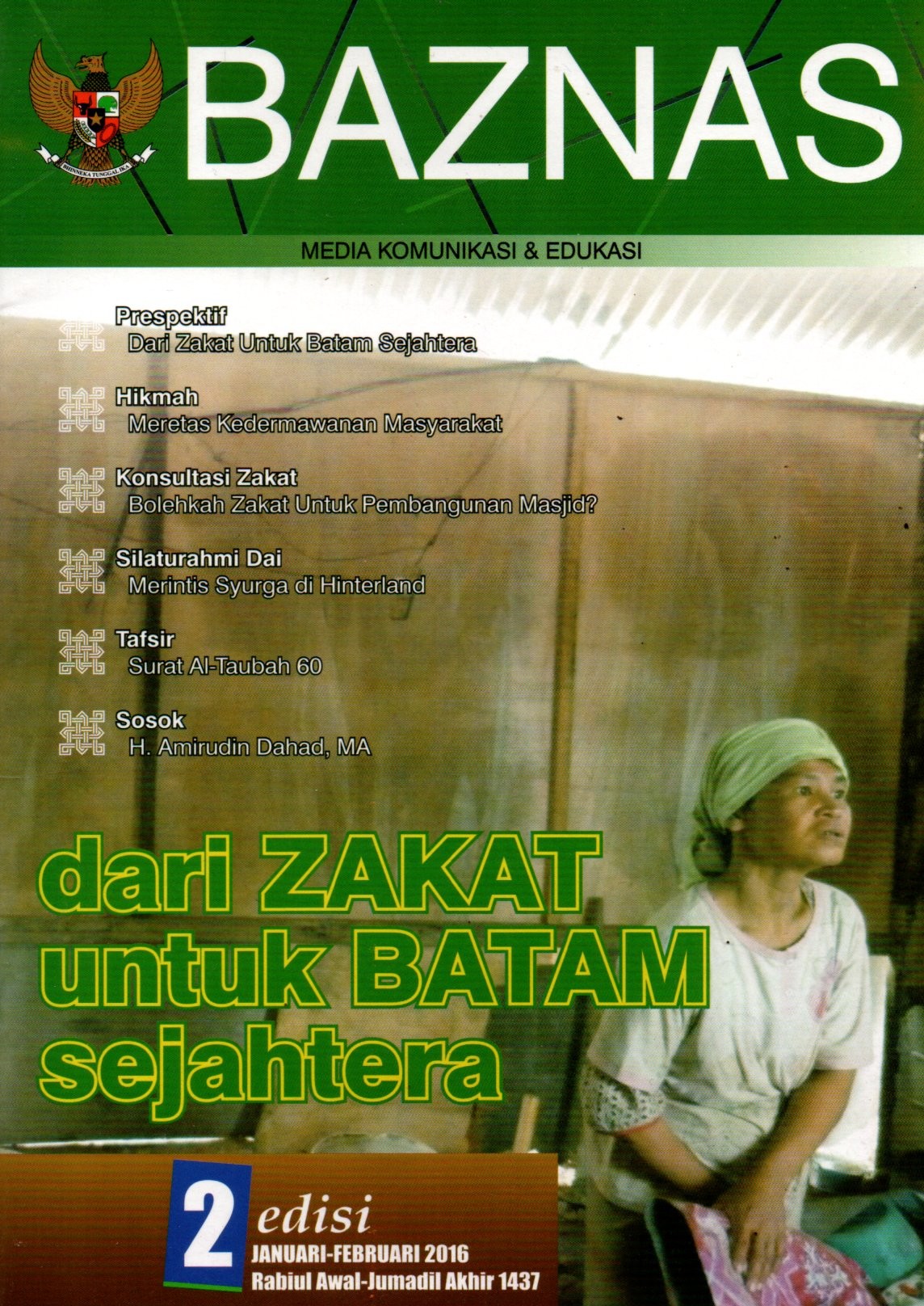 Sampul BAZNAS :  Media Komunikasi dan Edukasi / Moch. Arief