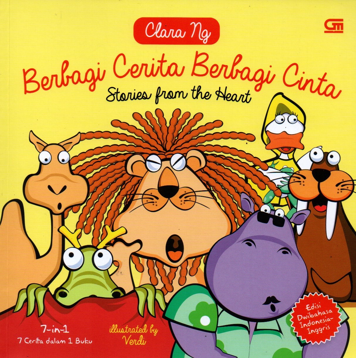 Sampul Berbagi Cerita Berbagi Cinta :  Stories From The Heart / Ilustrasi: Verdi