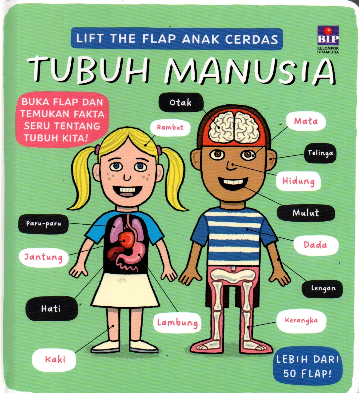 Sampul Lift The Flap Anak Cerdas :  Tubuh Manusia / Penerjemah: Gangga Putra Dhewa