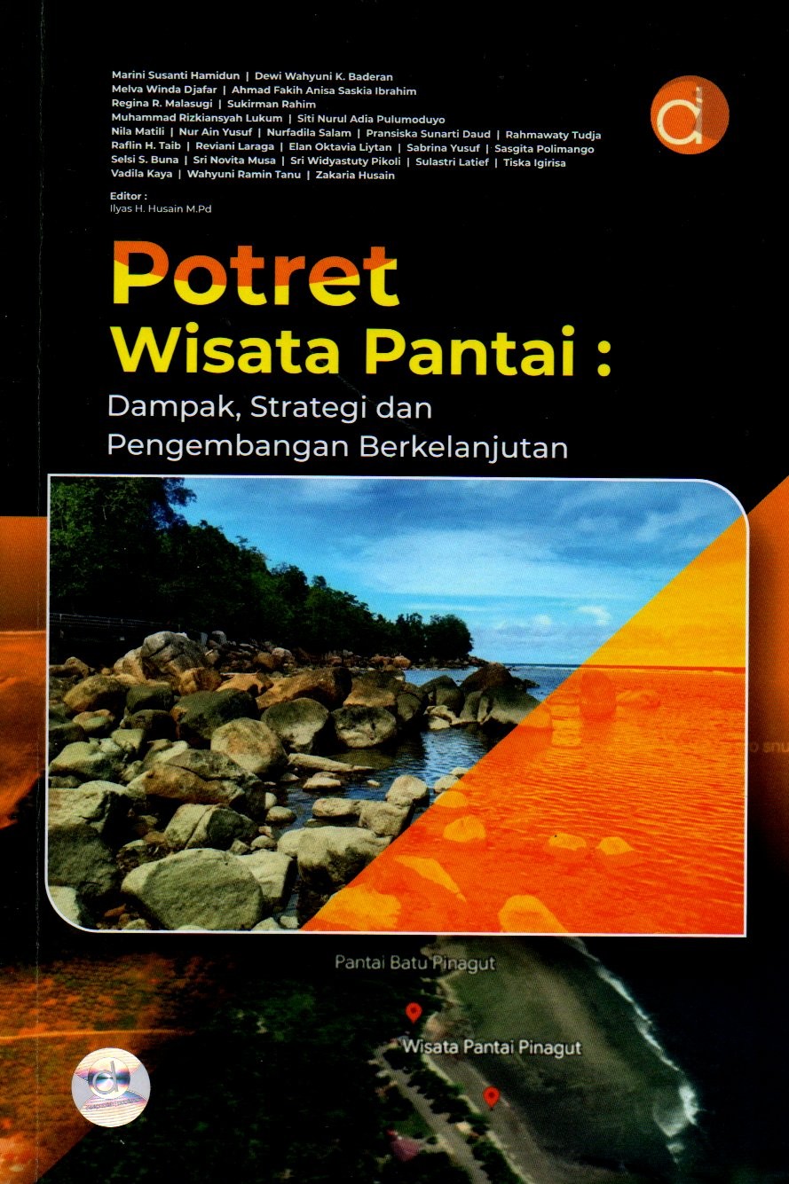 Sampul Potret Wisata Pantai :  Dampak, Strategi dan Pengembangan Berkelanjutan / Editor: Ilyas H. Husain