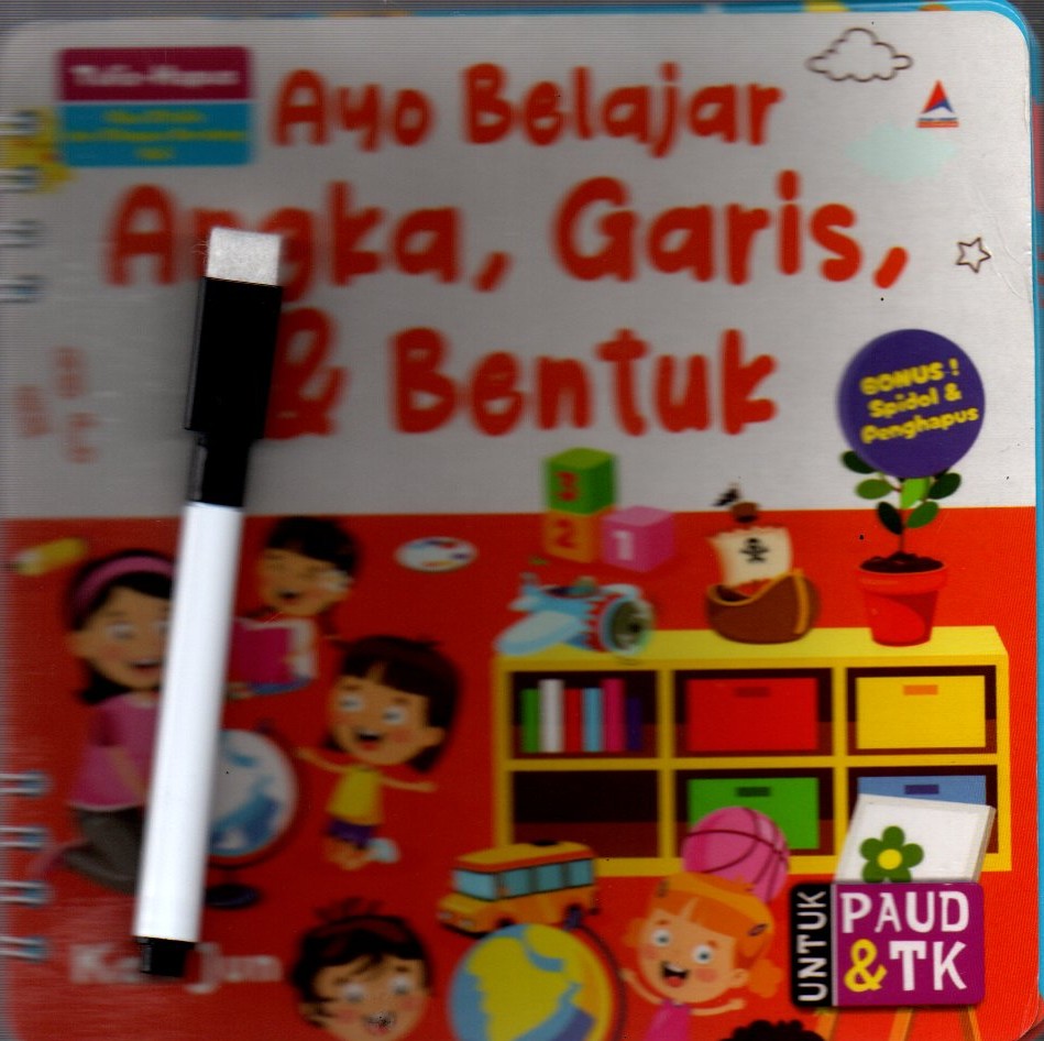 Sampul Ayo Belajar Angka, Garis dan Bentuk / Penyunting: M. Royfan Ardian