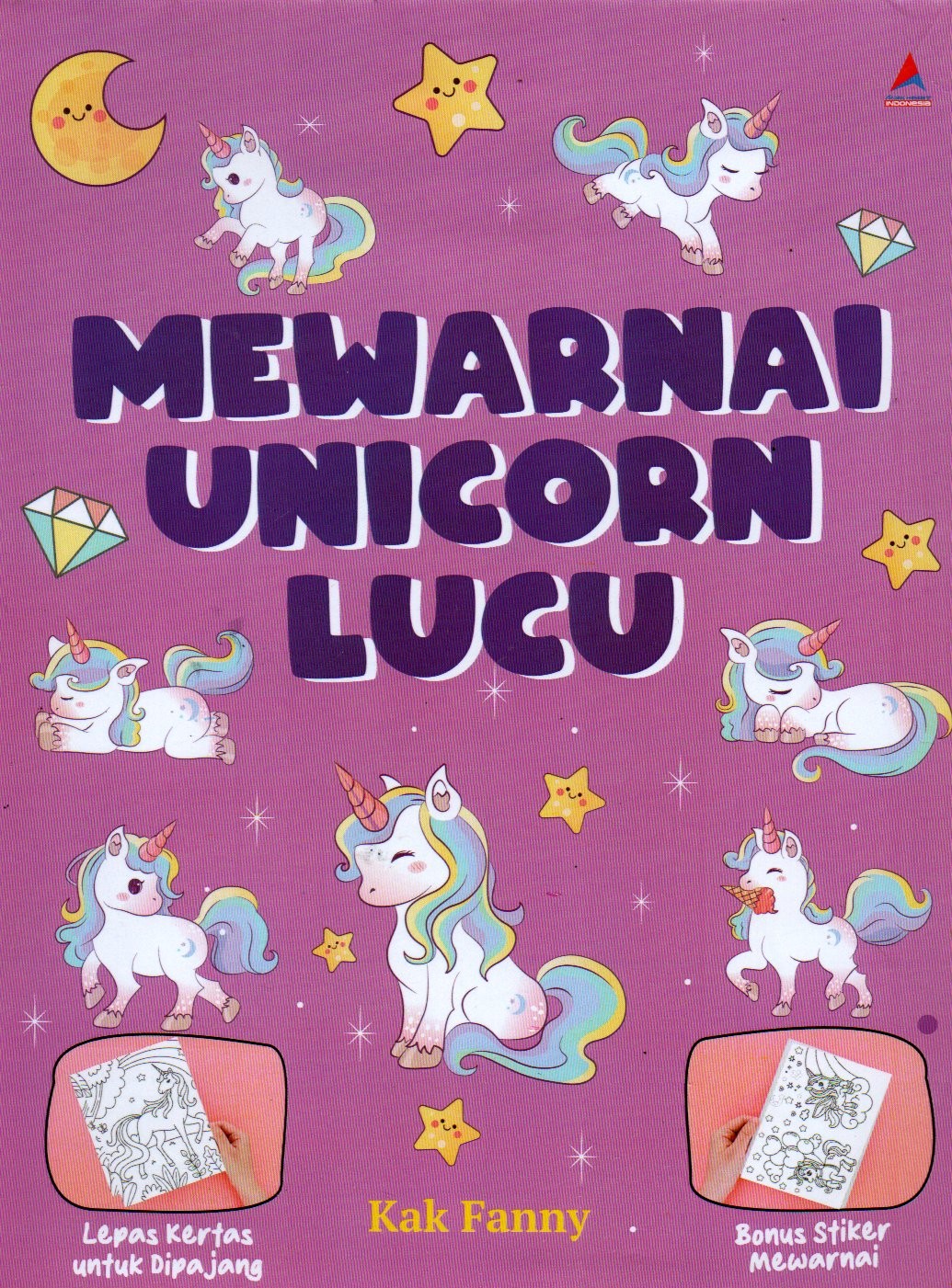 Sampul Mewarnai Unicorn Lucu / Penyunting: Herman Adamson
