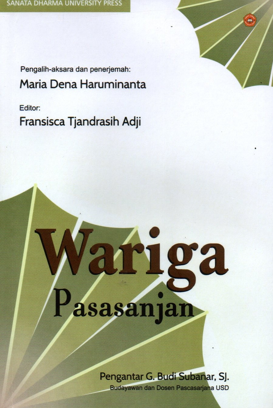Sampul Wariga Pasasanja / Editor: Fransisca Tjandrasih Adji
