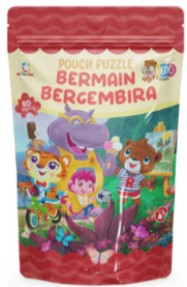 Sampul Pouch Puzzle Oopredo dan Friends :  Bermain Bergembira