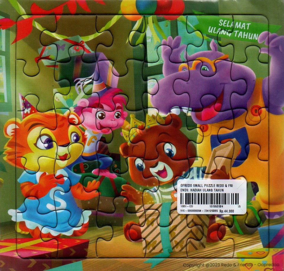 Sampul Pouch Puzzle Redo dan Friends :  Ulang Tahun Redo