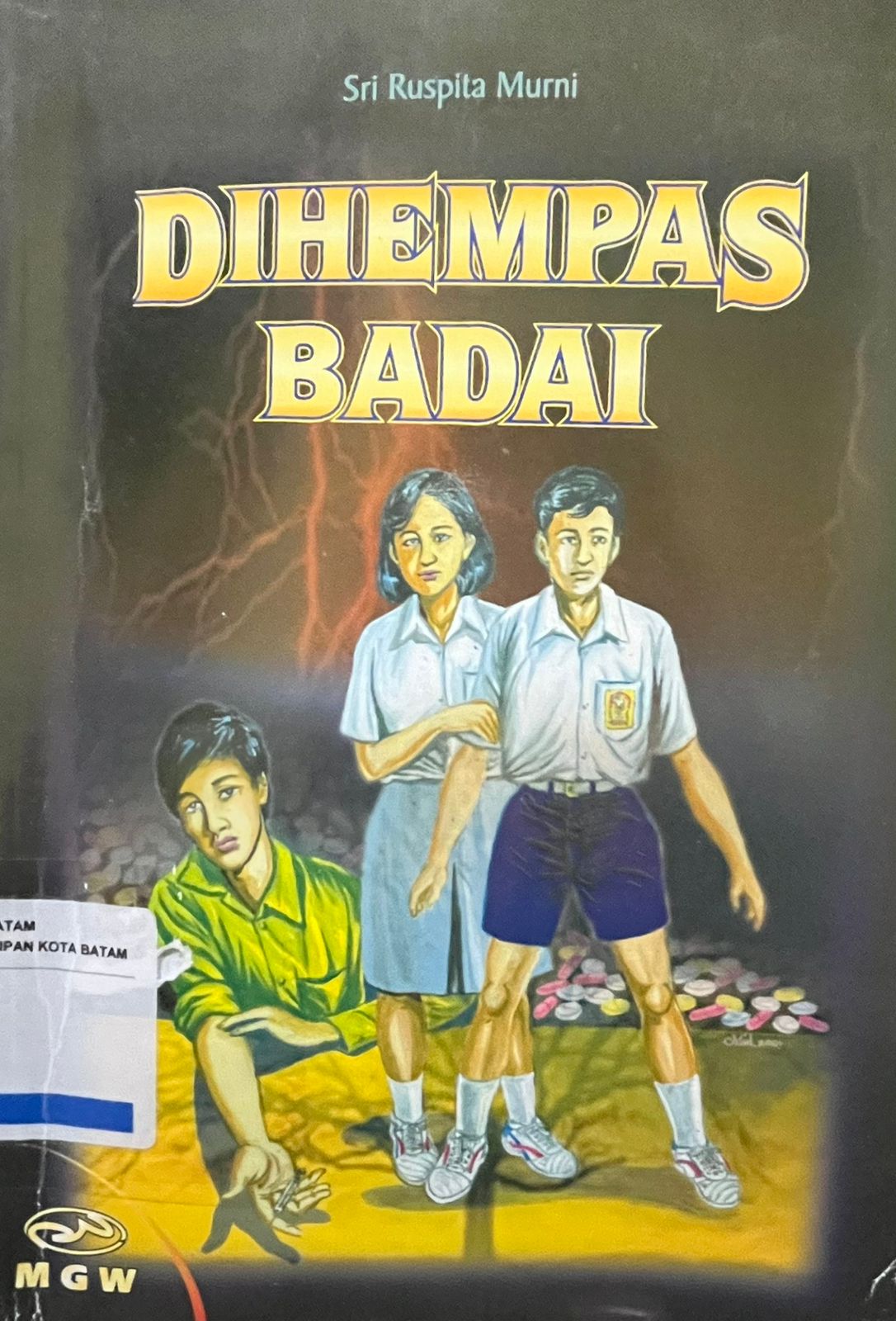 Sampul Dihempas Badai / Penyunting : Sjamsu Dradjad, Ilustrator : Mulyantara